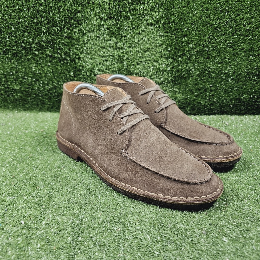 J.Crew Chukka MacAlister Brown Moc-Toe Suede Crepe Sole Ankle Boots Mens 9